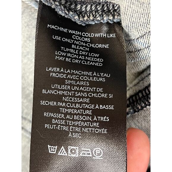 NWT We The Free Layla High Waisted front zipper denim mini skirt, size 10 - Picture 5 of 10